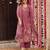 Gorgeous Floral Printed Zarna Silk Fabric Straight Kurta Pant with Dupatta Set