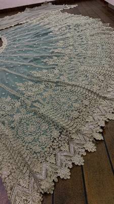 Amazing Sea Green Net with Dori & sequence work Lehenga Choli At Wedding Function  4