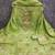 Elegant green chanderi banarasi silk dress material with dupatta