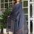 Blue cotton cambric printed anarkali kurti with pant & mulmul dupatta, hand & mirror work