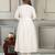 Women's white chanderi embroidered kurta, pant & silk dupatta set