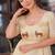 Gold crush beads embroidered gown.