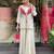 Offwhite cosmos silk embroidered suit set
