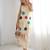 Cream funfetti khadi cotton dhoti set