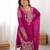 Magenta georgette embroidered sharara set