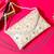 Osty fayenza – luxury handcrafted floral bridal clutch for women-white