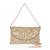 Osty roshni – premium hand zari embroidered bridal clutch with dual handle options-gold
