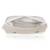 Osty sitara – premium hand-zari embellished bridal clutch with beaded handle & gold chain-white