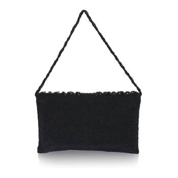 Osty ruhani – luxury hand-zari embroidered bridal clutch with dual carrying options-black 4
