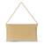 Osty aurelia – handcrafted diamond zari clutch with dual handle-gold