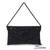 Osty aurelia – handcrafted diamond zari clutch with dual handle-black