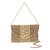 Osty nysa luxury handcrafted zari clutch bag with dual strap for wedding & parties-gold