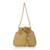 Luxury handcrafted bridal potli bag for women - golden glam embellished zari beaded purse-gold