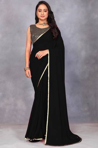 Elegance Designer Georgette Saree with Sequence Blouse