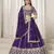 Purple Art Silk Embroidered Lehenga Choli Set
