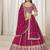 Rani Pink Art Silk Wedding Wear Lehenga Choli Set