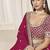 Rani Pink Art Silk Wedding Wear Lehenga Choli Set