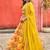 Yellow Printed Embroidered Taby Silk Trendy Lehenga Choli