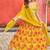Yellow Printed Embroidered Taby Silk Trendy Lehenga Choli