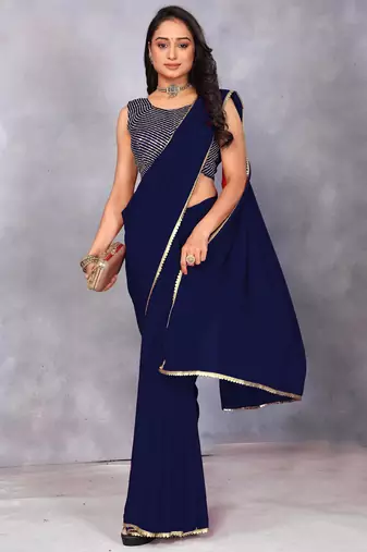 Elegance Designer Georgette Saree with Sequence Blouse