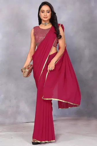 Elegance Designer Georgette Saree with Sequence Blouse