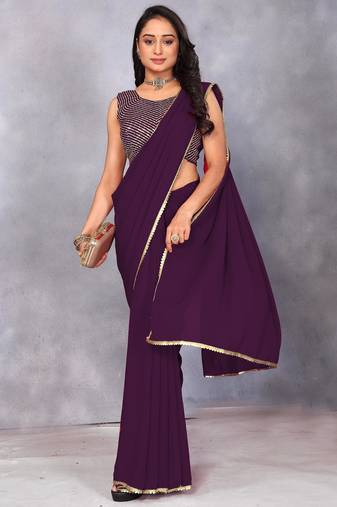 Elegance Designer Georgette Saree with Sequence Blouse