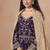Dark purple faux georgette embroidered wedding anarkali style gown
