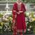 Maroon color vichitra silk heavy graceful stitched salwar kameez