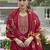 Maroon color vichitra silk heavy graceful stitched salwar kameez