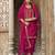 Pink color ceremonial wear beautiful designer viscose silk dhoti style suit