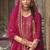Pink color ceremonial wear beautiful designer viscose silk dhoti style suit