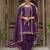 Purple color ceremonial wear beautiful designer viscose silk dhoti style suit