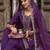 Purple color ceremonial wear beautiful designer viscose silk dhoti style suit