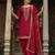 Maroon color ceremonial wear beautiful designer viscose silk dhoti style suit