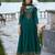 Rama color vichitra silk fabric stitched salwar kameez for ceremonial looks