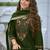 Green color vichitra silk fabric stitched salwar kameez for ceremonial looks