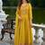 Yellow color vichitra silk fabric stitched salwar kameez for ceremonial looks