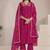 Pink color viscose fabric resham embroidered readymade salwar suit
