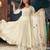 Women's Gorgeous Embroidery Vichitra Silk Fabric Flared Kurta Pant with Dupatta Set