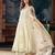 Women's Gorgeous Embroidery Vichitra Silk Fabric Flared Kurta Pant with Dupatta Set