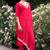 Women's Gorgeous Embroidery Rayon Slub Fabric Stright Kurta Pant with Dupatta Set