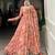 Women's Gorgeous Printed Georgette Fabric Flared Gown with Dupatta Set