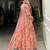 Women's Gorgeous Printed Georgette Fabric Flared Gown with Dupatta Set