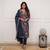 Women's Gorgeous Printed Pure Russian Silk Fabric Stright Kurta Pant with Dupatta Set