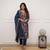 Women's Gorgeous Printed Pure Russian Silk Fabric Stright Kurta Pant with Dupatta Set