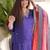 Women's Gorgeous Embroidery Vichitra Fabric Stright Kurta Pant with Dupatta Set