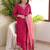 Women's Gorgeous Embroidery Vichitra Fabric Stright Kurta Pant with Dupatta Set