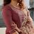 Brown cotton silk embroidered kurta with pant & chanderi dupatta set
