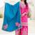 Designer chinon ready to wear kurta plazo dupatta for women