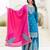 Designer chinon ready to wear kurta plazo dupatta for women